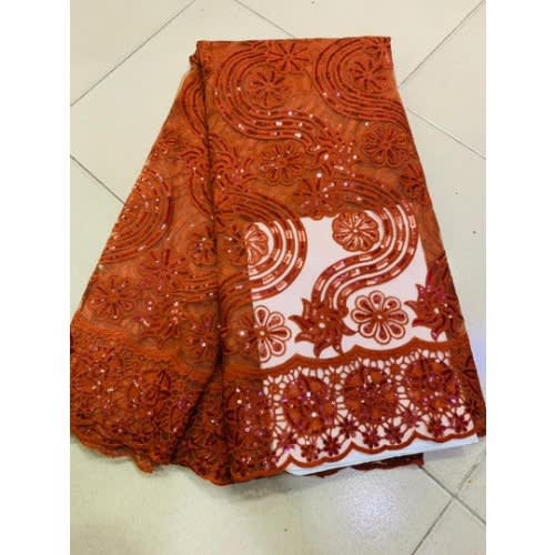 Burnt 3d Lace - 5yards