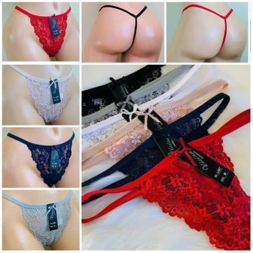 Ladies Net Lace Panties (set Of 6)