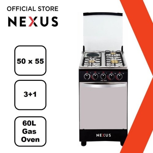 3 Gas + 1 Electric Cooker Gccr-nx-5055bc (3+ 1)