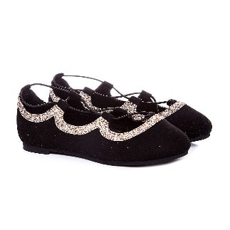 Girls Suede Ballerina