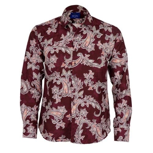 Formal Vintage Shirt For Men - Multicolour