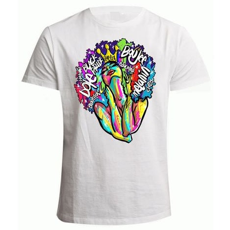 Chrysolite Designs Classy- Queen Premium Class T-shirt- White