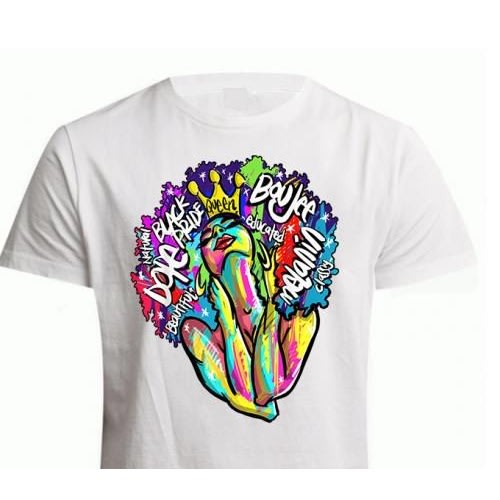 Chrysolite Designs Classy- Queen Premium Class T-shirt- White