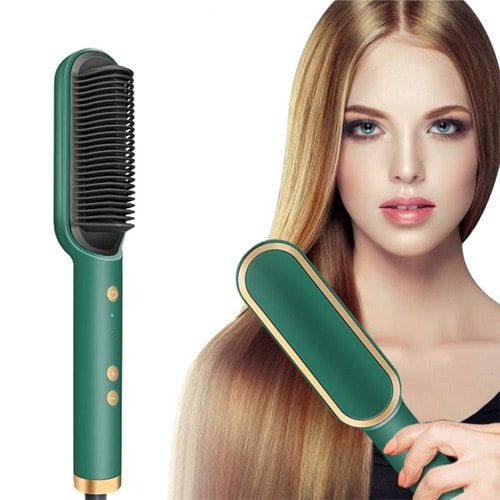 Hot Comb 2 In 1 Hair Straightener For Wet & Dry Hair