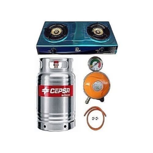 12.5kg Gas Cylinder With Metered Regulator Hose & Clips