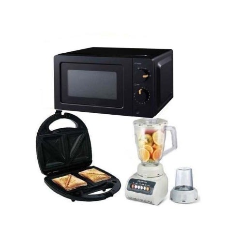 Microwave Oven With 20liters + Blender-999 + Toaster