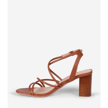 ‘saigon’ Block Heel Sandals - Tan