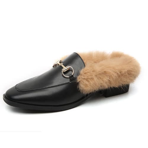 Women's Covered Fur-Mules
