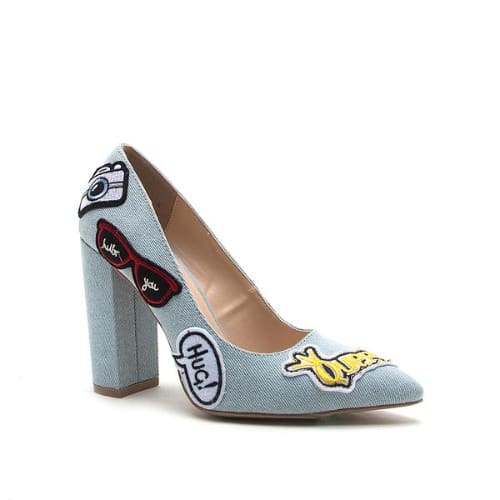 Ladies Signal-21 Denim Pumps - Light Blue