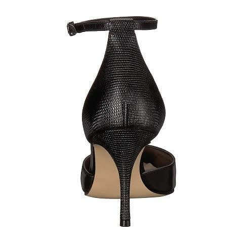 Marisa Ankle Strap Pumps - Black