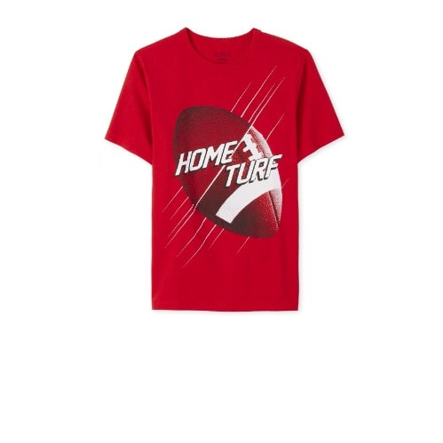 Home Turf Graphic T-shirt For Boys - Red
