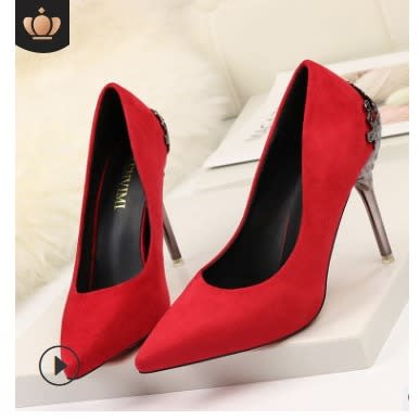 Suede Pump High Heel