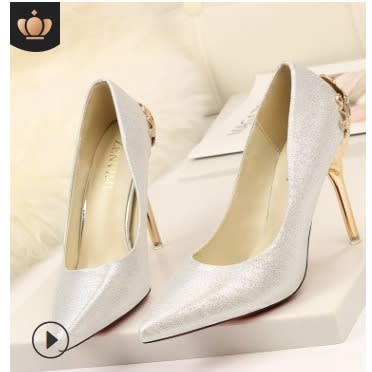 Suede Pump High Heel