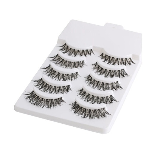 5 Pairs 3d False Natural Eyelashes - Style 1