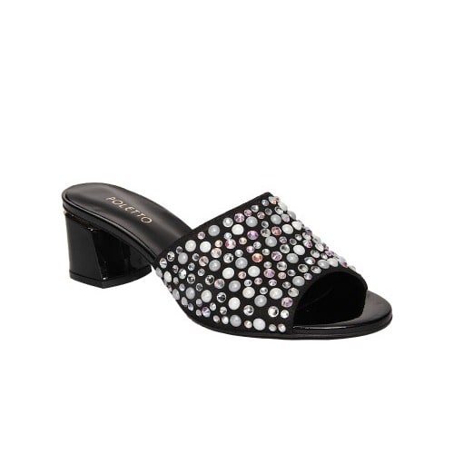 Black With Crystal Stones Accessories