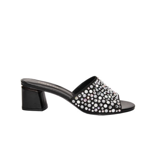 Black With Crystal Stones Accessories