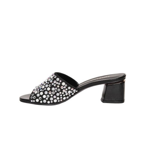 Black With Crystal Stones Accessories