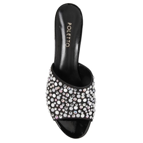 Black With Crystal Stones Accessories