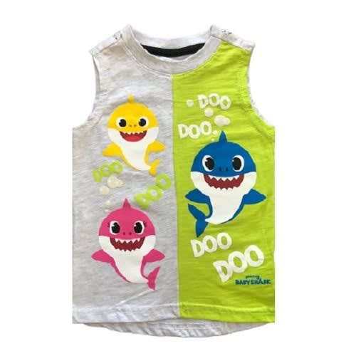Baby Shark Toddler Boys Sleeveless  T-shirt