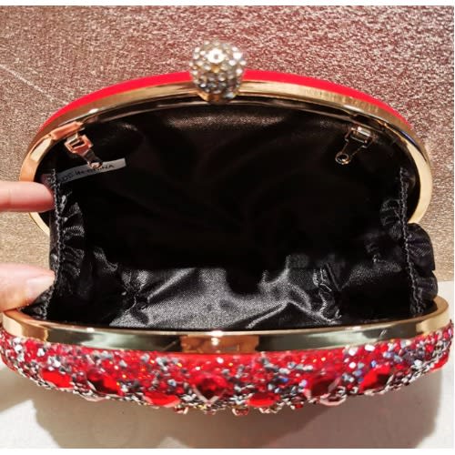 Ladies Crystal Clutch Purse