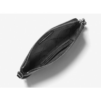 Jet Set Travel Logo Wristlet- Black