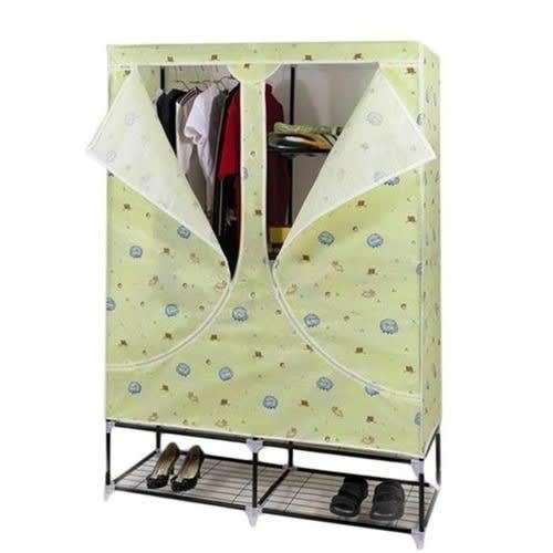 Mobile Wardrobe Closet With Shoe Rack