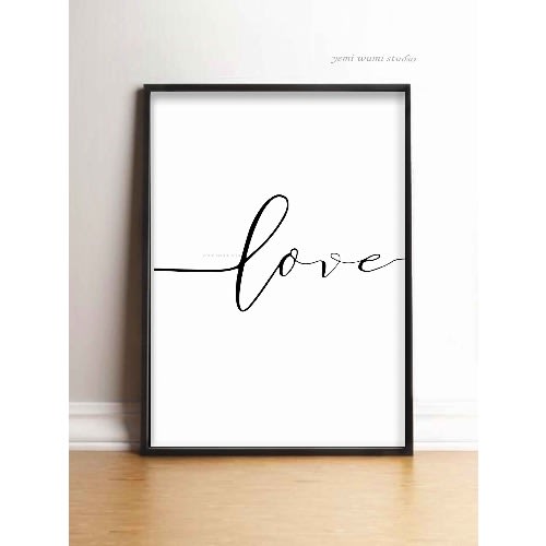 Love Wall Frame 12 By 16 Inches  - 2 Pieces