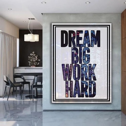 Dream Big Canvas Frame -  90cm by 67cm