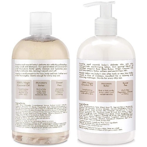 Shea Moisture Baby Coconut Oil Lotion And Wash Set - 384ml Each