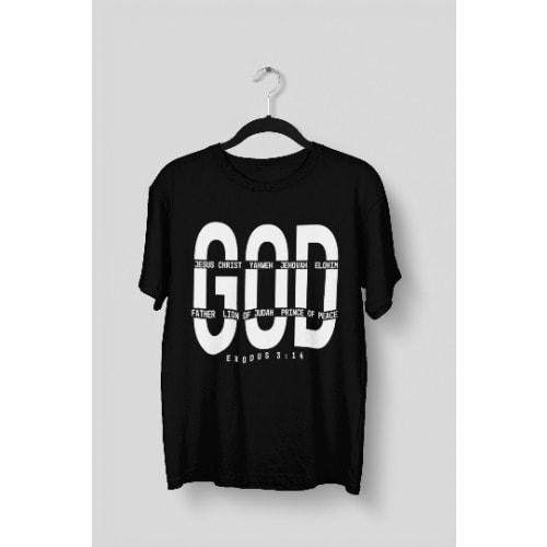 God Christian T-shirt- Black