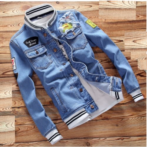Men's Jean Denim  Jacket - Blue