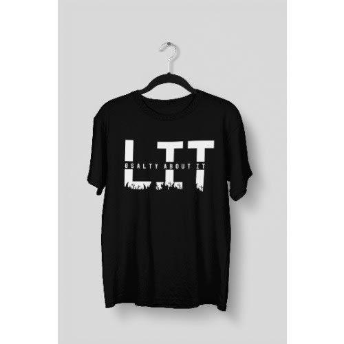 Lit Christian T-shirt - Black