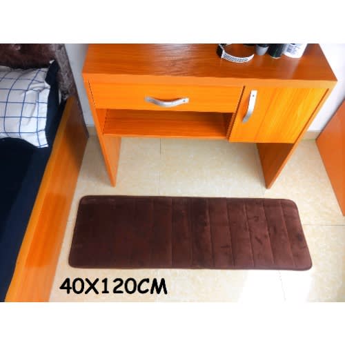 Memory Foam Water Absorbent Floor Mat - Coffee - 40x120cm