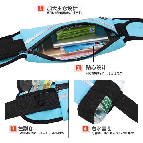 Multifunctional Sport Fanny Unisex Running Waist Belt