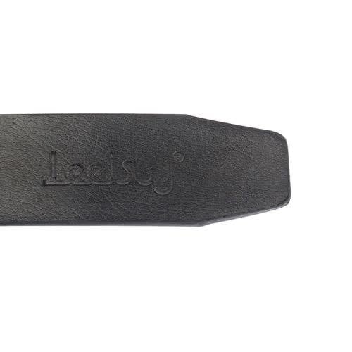 Mens Belt Leather Strap - Black