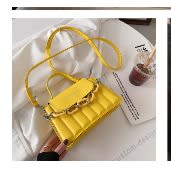 WOMAN  FASHION HAND BAG - YELLOW