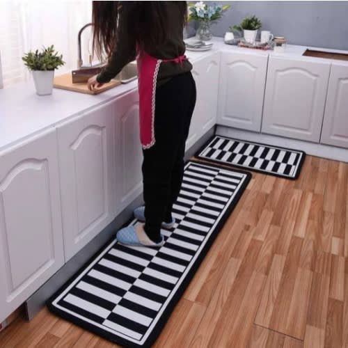 Anti-slip And Absorbent Kitchen Runner Mats - 2 pieces
