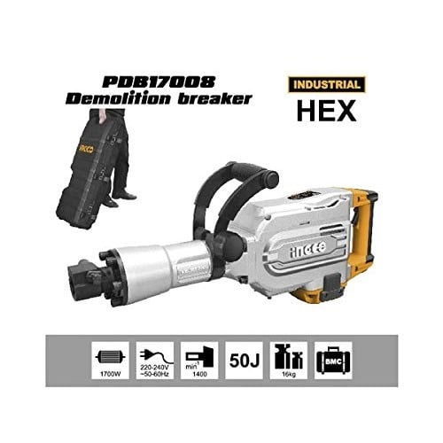 Ingco Demolition Hammer, Impact Energy:  1700w