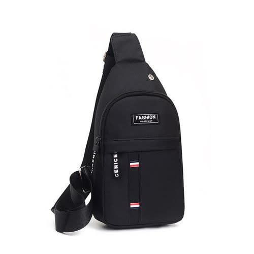 Unisex Canvas Messenger Bag -Black