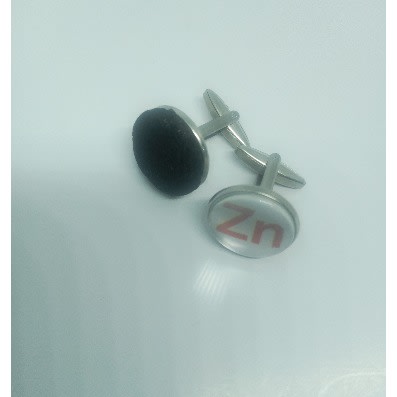 10 Dark Silver Blank Cufflinks 18mm With Glass Cover