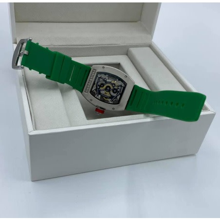 Luxury Green Men's Silicone Band Wrist Watch
