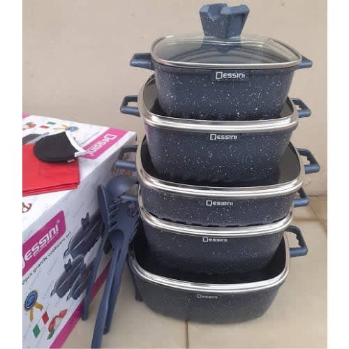 22 Pieces Set Non Stick Granite Cooking Pot