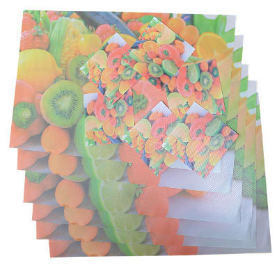 12 Pieces, Of 6 Placements And 6 Coasters - Multi