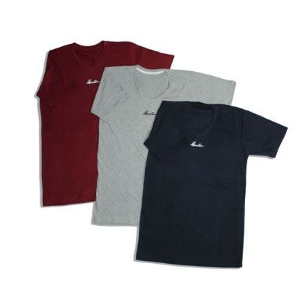 Mens  3in1 Crested Tshirts  Black Grey And Maroon