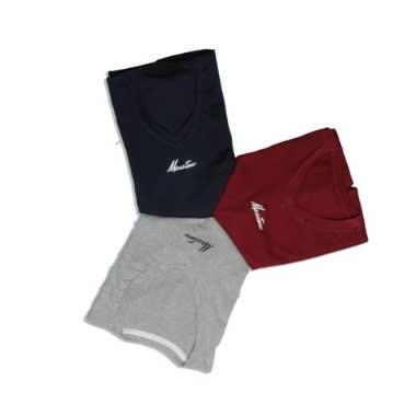 Mens  3in1 Crested Tshirts  Black Grey And Maroon