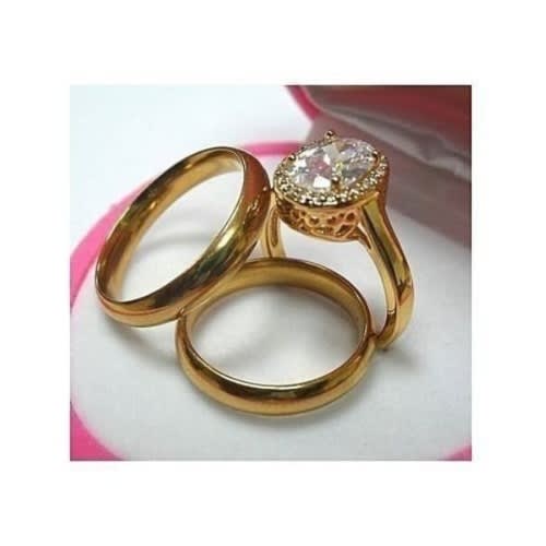 3 in 1  Wedding Ring Set