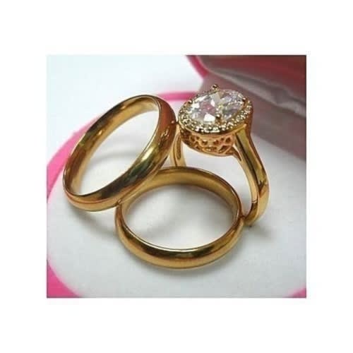 3 in 1  Wedding Ring Set