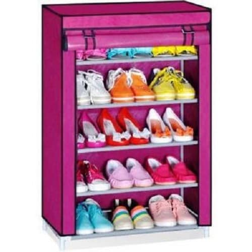 6 Layer Shoe Wardrobe with Cover