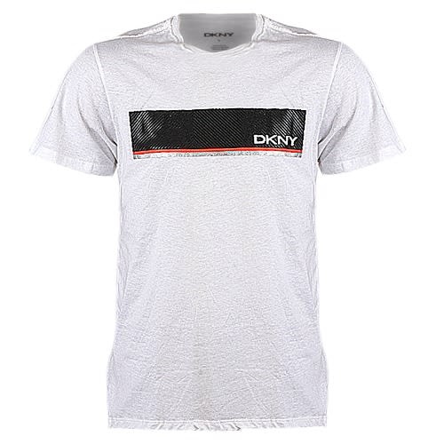White Print Crew-neck T-shirt