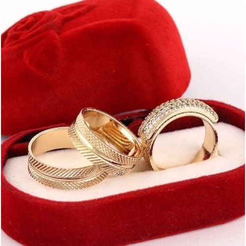 Wedding Ring Set - 3 Pieces